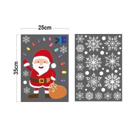 Christmas Glass Adhesive Static Film Two Mixed Bags (Option: 1pc)